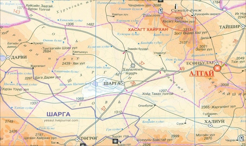 Автомобильный маршрут по алтаю